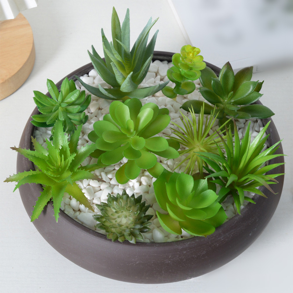 Succulent Arrangement Mini - Artificial For Mini Bonsai Succulent Arrangement