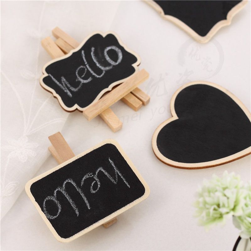 5PCS Mini Wooden Blackboard Va - огляд і ціна Succulent Arrangement Mini